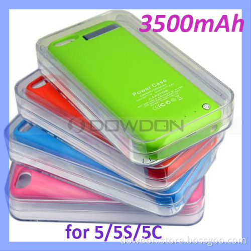 3500mAh External Battery Case for iPhone 5 5s 5c 3in1 Backup Battery Charger Case